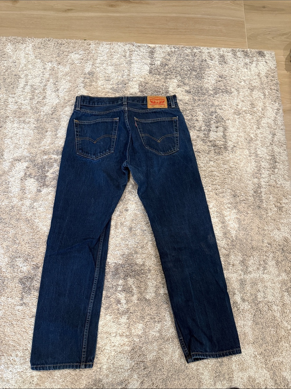 Levi's 505 32x30 Men's Dark Blue Straight Leg Jeans